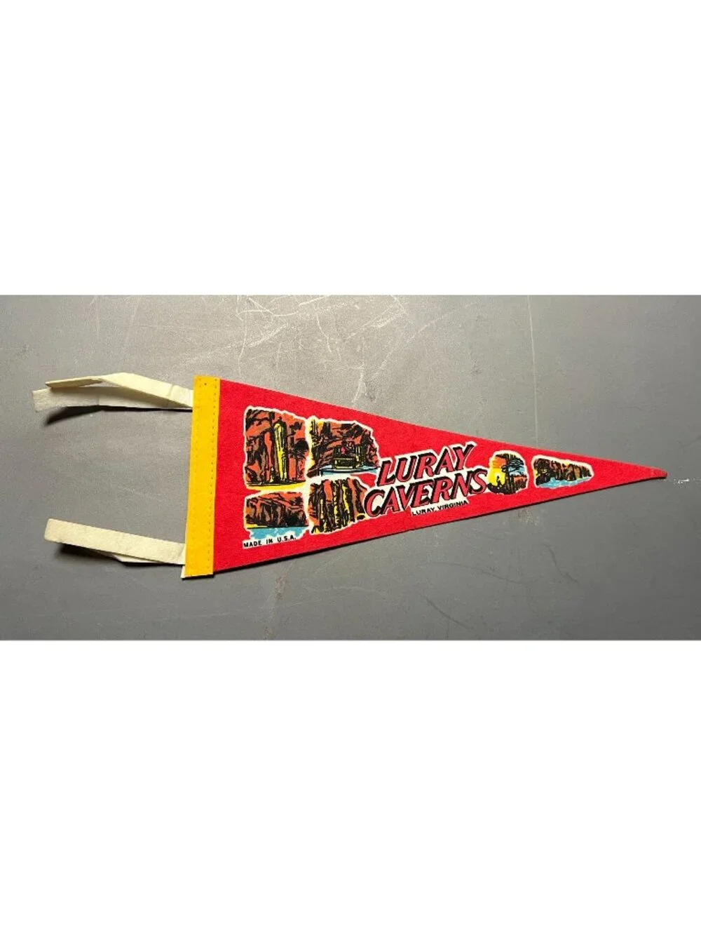 Vintage Luray Caverns Luray, VA pennant